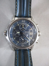 MONTRE CHRONOGRAPHE QUARTZ SEIKO  7T62-0A20   THE GREAT BLUE   10 ATM