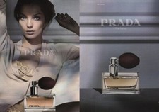 Publicité papier Parfum. Perfume ad. PRADA 2004 recto verso bande parfum