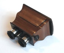 Beau STÉRÉOSCOPE bois galbé