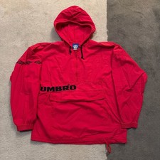 Vintage mens Umbro red anorak