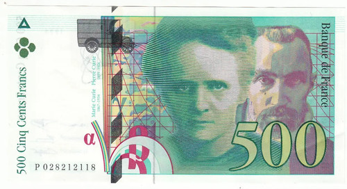 500 francs pierre et - francs,