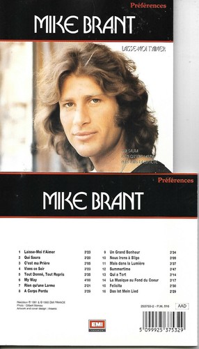 Mike brant laisse - cd,