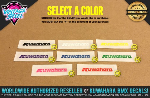 Kuwahara stem bmx - "stem", decal