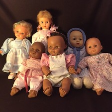 Lot de 6 poupées Anciennes