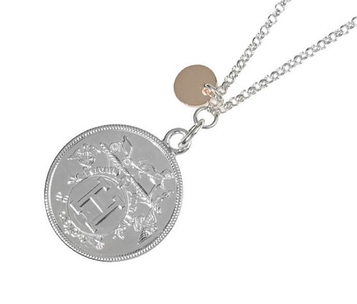 Collier pendentif argent - en,