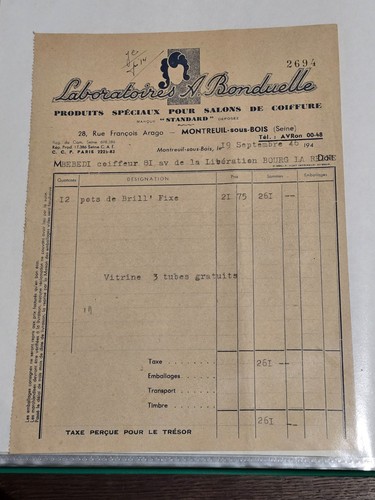 Lot 135 factures anciennes - lot, 135.