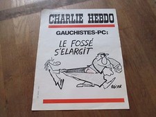 JOURNAL BD AFFICHE KIOSQUE ORIGINALE CHARLIE HEBDO 25 38 x 30 1971 reiser XX