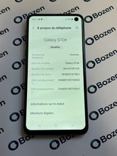 SMARTPHONE SAMSUNG S10e SM-G970F/DS 128 Go ÉCRAN FANTOME