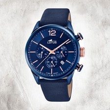 Lotus Cuir Montre Hommes