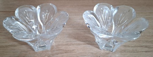 Paire bougeoirs crystal - paire,