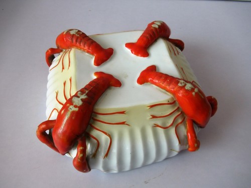 Ancien art nouveau homard - art,