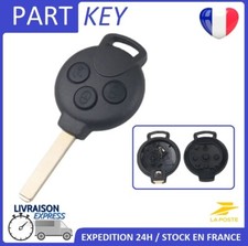 Coque clé télécommande compatible SMART FORTWO 450 451 boitier 3 boutons