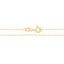 Chaine femme paperclip - paperclip, or