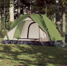 Tente De Camping A Dôme 2 Personnes Imperméable Anti Insecte Abri Camping Vert