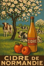 AFFICHE    POSTER Cidre Normandie