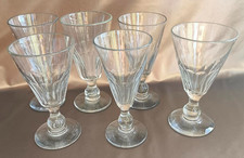 6 anciens grands verres sur