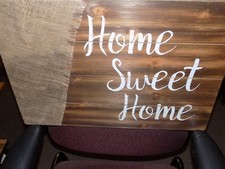 WOODEN WALL SIGN 24X16 HOME