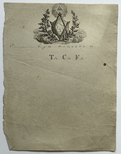 Papier correspondance franc - papier,