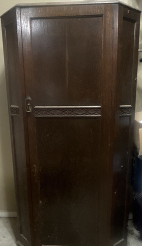 Tall dark wood freestanding - tall,