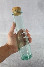 Vintage Ancienne bouteille Récipient en verre 25 cm