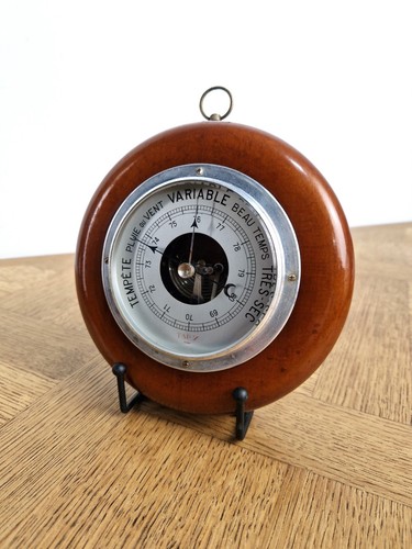 Ancien baromètre tap rond - baromètre, 7