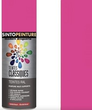 Aérosol peinture anti rouille rose poupée ral 4003 SINTO 925365