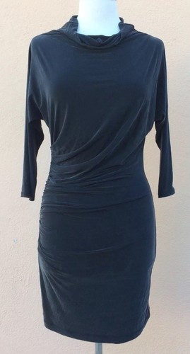 Bebe faux wrap dress mock - dress, neck