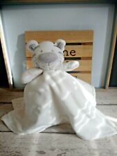 Doudou plat chat tigre blanc