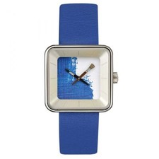 montre square 29 akteo peinture bleu collection art peinture