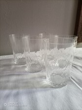5 VERRES GOBELET CRISTAL DE