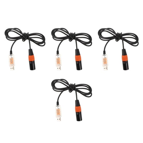 4pcs black usb dmx lighting - 4pcs, to