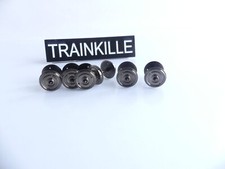 JOUEF / HORNBY R8264 / 6 ESSIEUX METAL ISOLES "2 TROUS" 14,1 MM