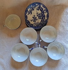 Tasses japonaises décor bleu