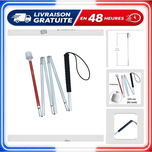 Canne blanche pliante