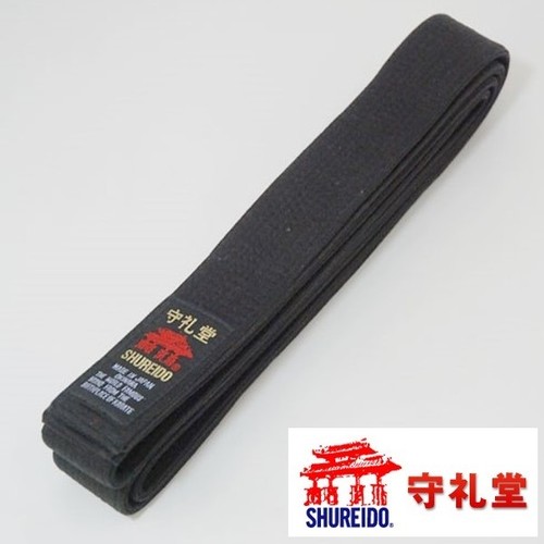 Shureido black belt obi model - black,