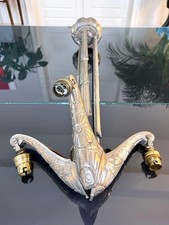 Lustre Art Déco en Bronze Nickelé - Monture de Luminaire