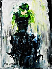 PEINTURE TABLEAU course de