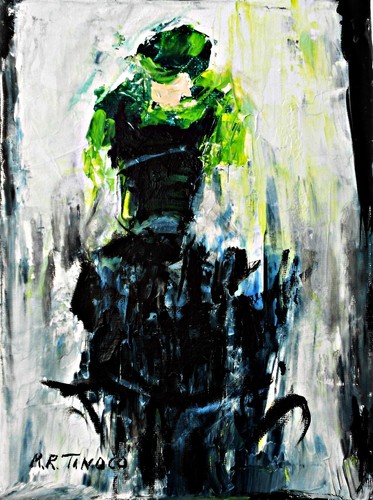 Painting horse race - painting,