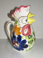 Joli pichet en forme de Coq produit Italien inscription CHI DORME NON PECCA