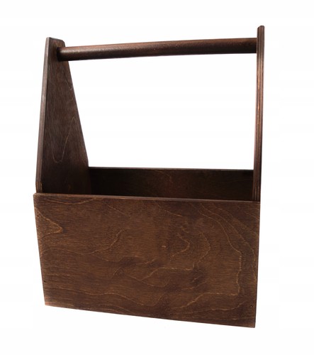 Caisse bois marron