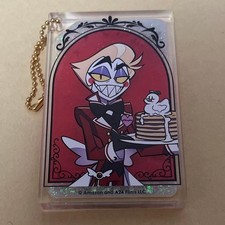 Porte-clés acrylique liquide Hazbin Hotel Lucifer Animate Cafe 2025 Japan...