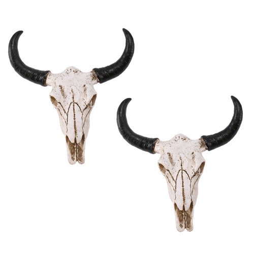 Résine vache tête de - 2x,