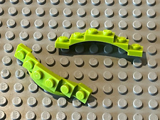 2 x LEGO Ninjago Lime Mudguard 62361 / set 9450 9455 9445 9457 9447 9443 9456...