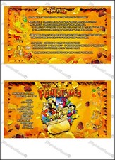 Williams The Flintstones 1994 Cartes Instructions Flipper Pinball Custom V2