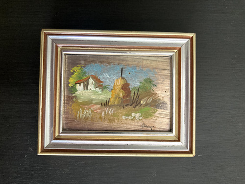 Miniature art peint la - d'art,