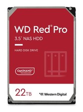 WD Red Pro 22TB NAS 3.5" Internal Hard Drive - 7200 RPM Class, SATA 6 Gb/s, CMR,