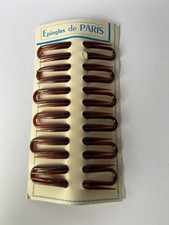 LOT DE 12 PEIGNES A CHEVEUX ANCIENS SUR LEUR PLAQUETTE D'ORIGINE