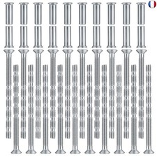 60 Pièces Vis de Connexion avec Boulon(30 Vis + 30 Boulons), M4 Vis de Poignée d
