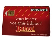 Télécarte publique Variété Buitoni F296 très rare A collé - 50 unités