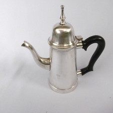 theiere en metal argente